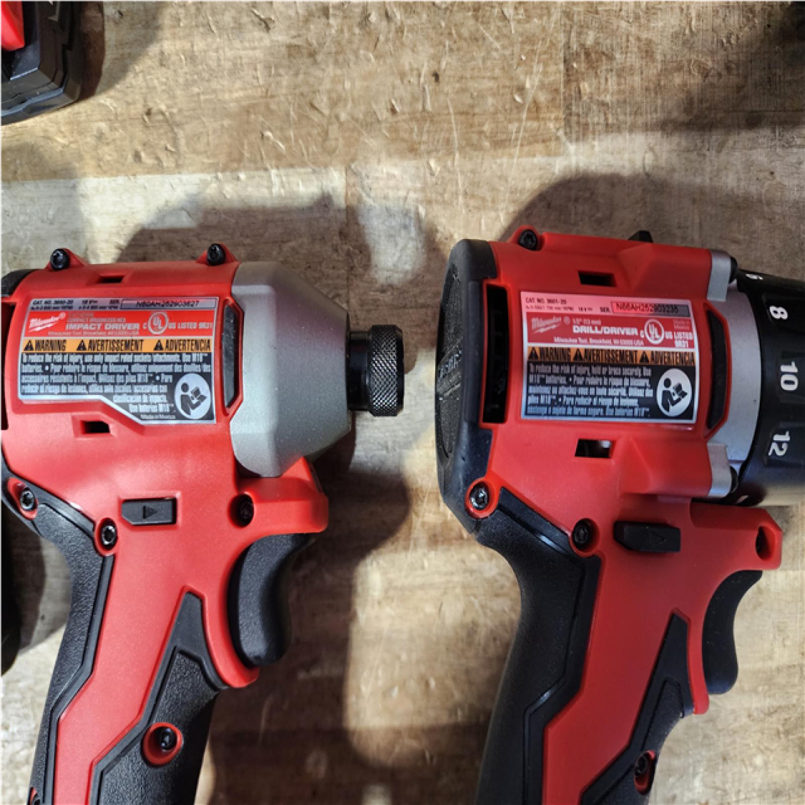 Houston Location Milwaukee Drills QTY/2 and Rapid Charger and Batteries QTY/4 with Charger
