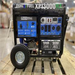 DALLAS LOCATION - DUROMAX 13000/10500-Watt Dual Fuel Electric Start Gasoline/Propane Portable Home Power Back Up Generator with CO Alert Shutdown