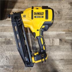 HOUSTON LOCATION - AS-IS DeWalt 20V 16 Gauge Cordless Angled Finish Nailer Kit W/ 2Ah Battery