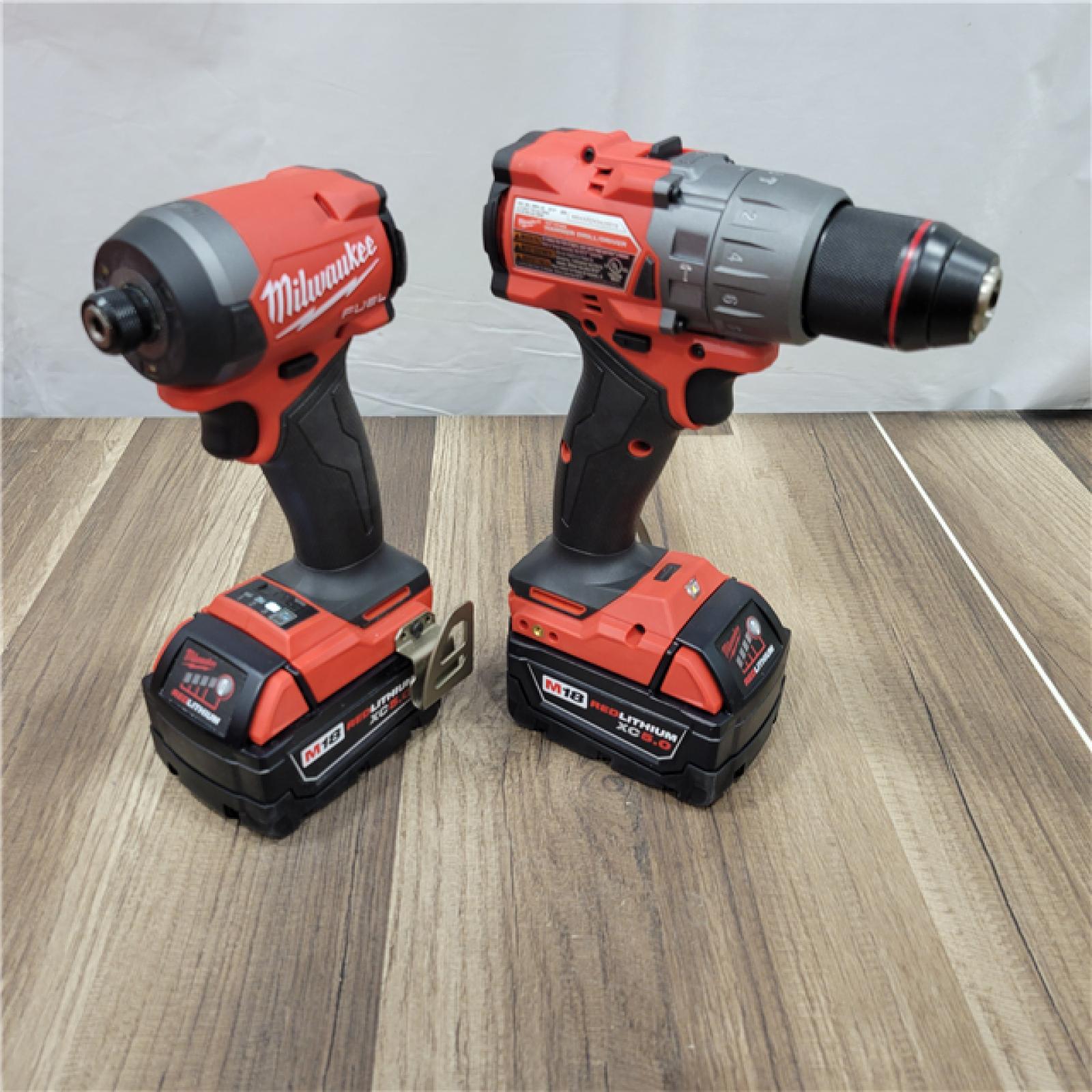 GOOD MILWAUKEE M18 FUEL 18V Lithium-Ion Brushless Cordless Hammer Drill and Impact Driver Combo Kit (2-Tool) with 2 Batteries