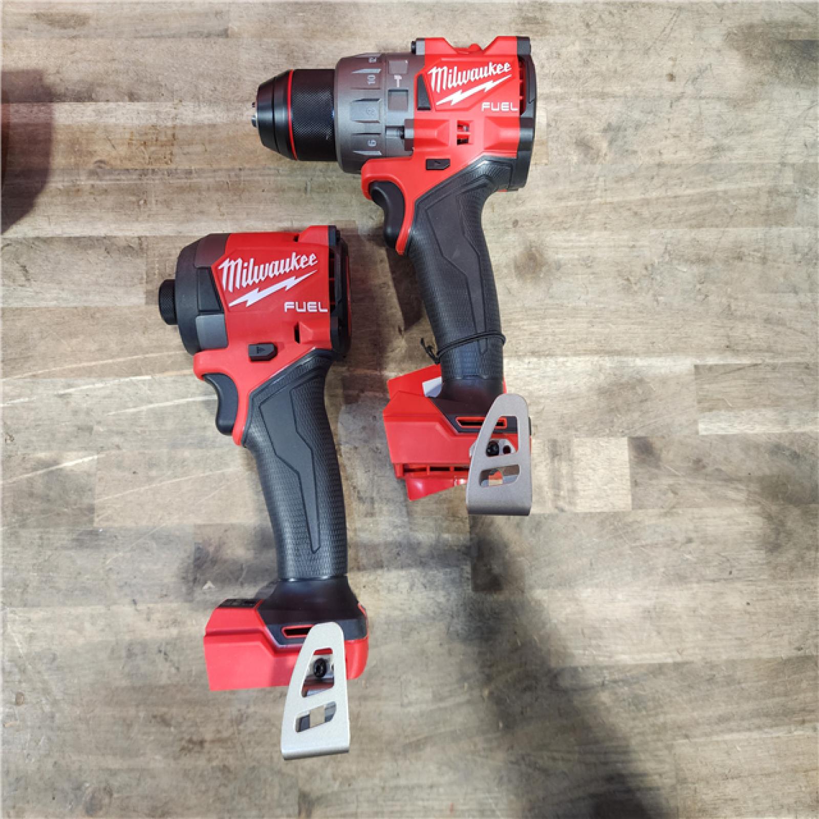 HOUSTON LOCATION - AS-IS (APPEARS LIKE NEW) MILWAUKEE FUEL 18V Lithium-Ion Brushless Cordless Hammer Drill and Impact Driver Combo Kit
