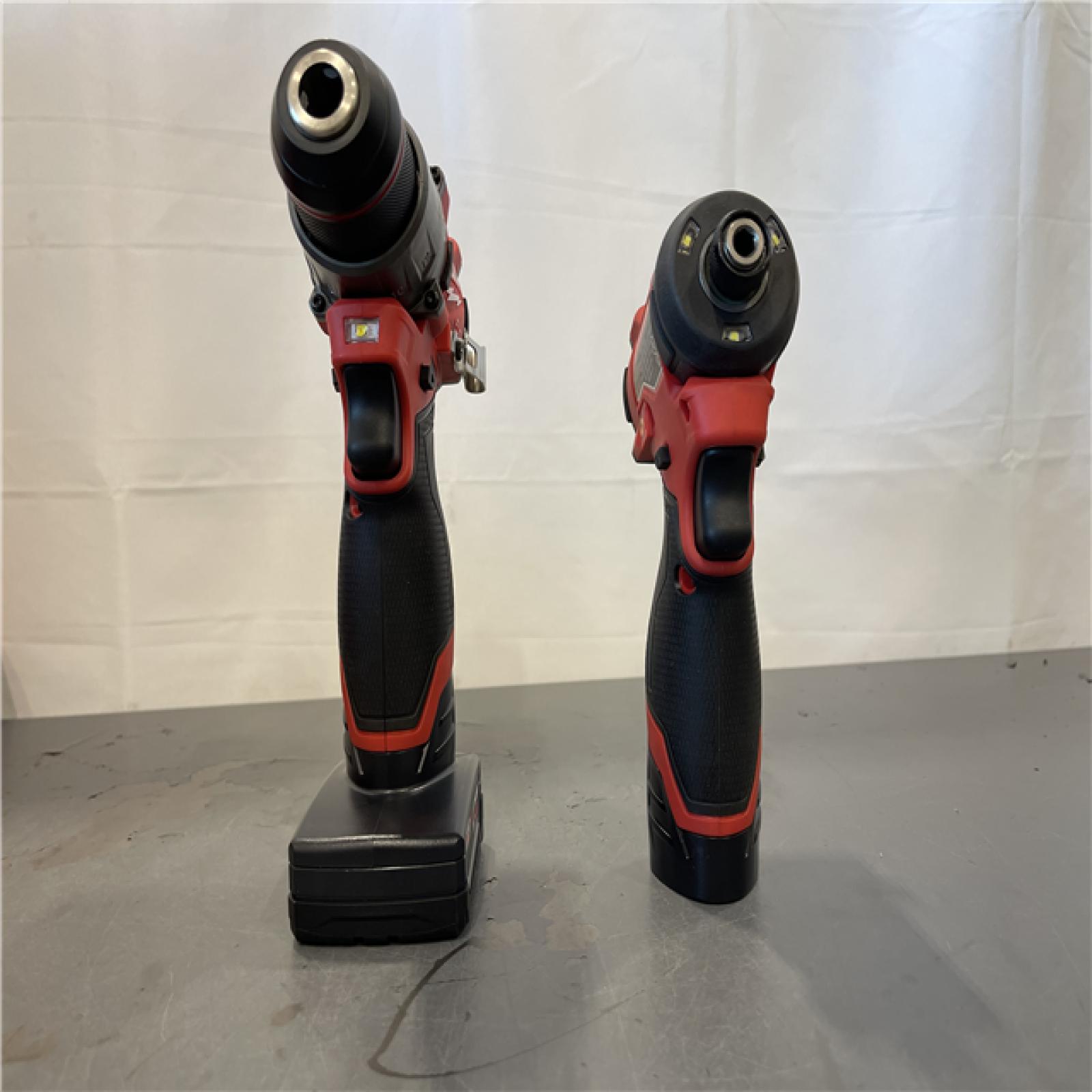 AS-IS - Milwaukee 12V Brushless Hammer Drill and Impact Driver Combo Kit