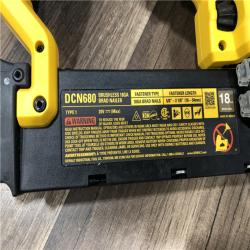 AS-IS DEWALT 20V MAX XR Lithium-Ion Electric Cordless 18-Gauge Brad Nailer (Tool Only)