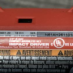 AS-IS Milwaukee 18-Volt Lithium-Ion Brushless Cordless (4-Tool) Combo Kit