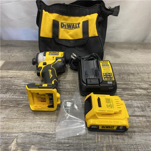 LIKE NEW - DEWALT Atomic 20V Max Lithium-Ion Brushless Cordless Compact 1/4 in. Impact Driver Kit