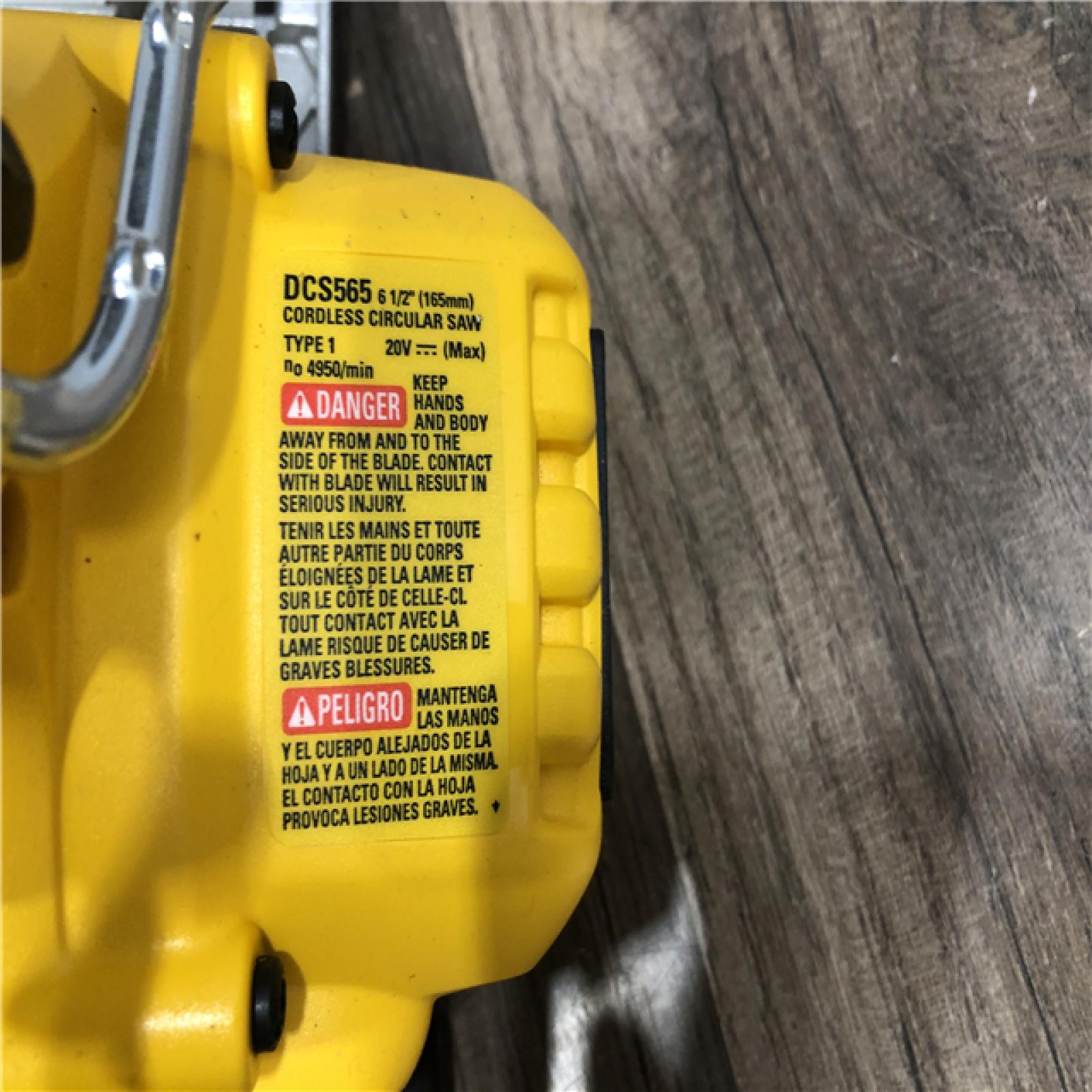 AS-IS DEWALT 20V MAX Cordless Brushless 6-1/2 in. Sidewinder Style Circular Saw (Tool Only)