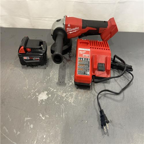 AS-IS - Milwaukee M18 18-Volt Lithium-Ion Brushless Cordless 4-1/2 in./5 in. Grinder Kit