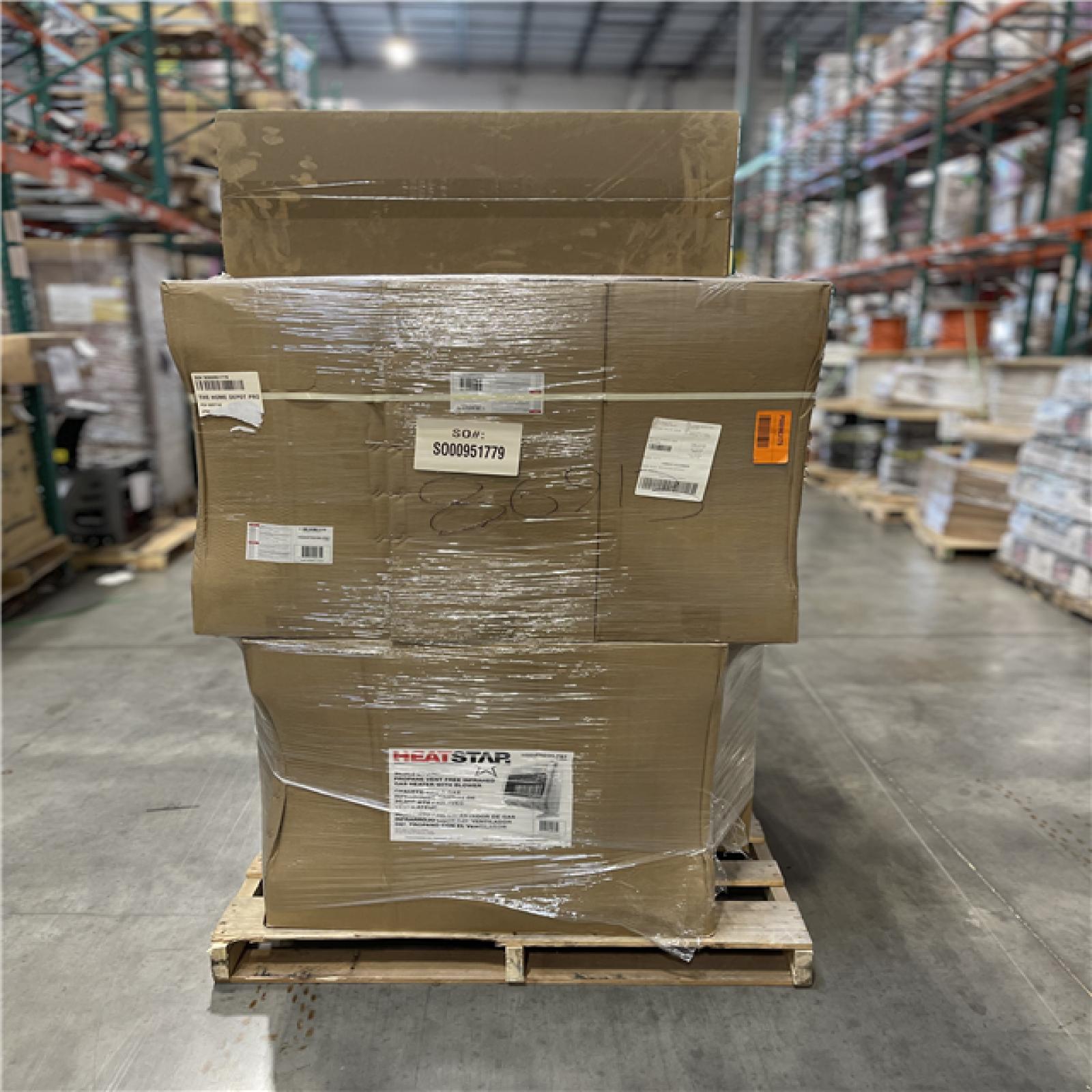 DALLAS LOCATION - AS-IS Heatstar 30000 BTU Vent Free Radiant Propane Heater with Thermostat and Blower Pallet (9 UNITS)