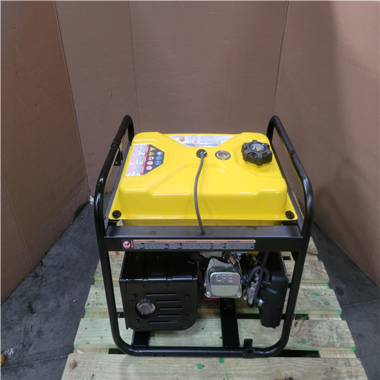 CALIFORNIA AS-IS CHAMPION 5 300 STARTING WATT 4 250 RUNNING WATT DUAL FUEL GENERATOR