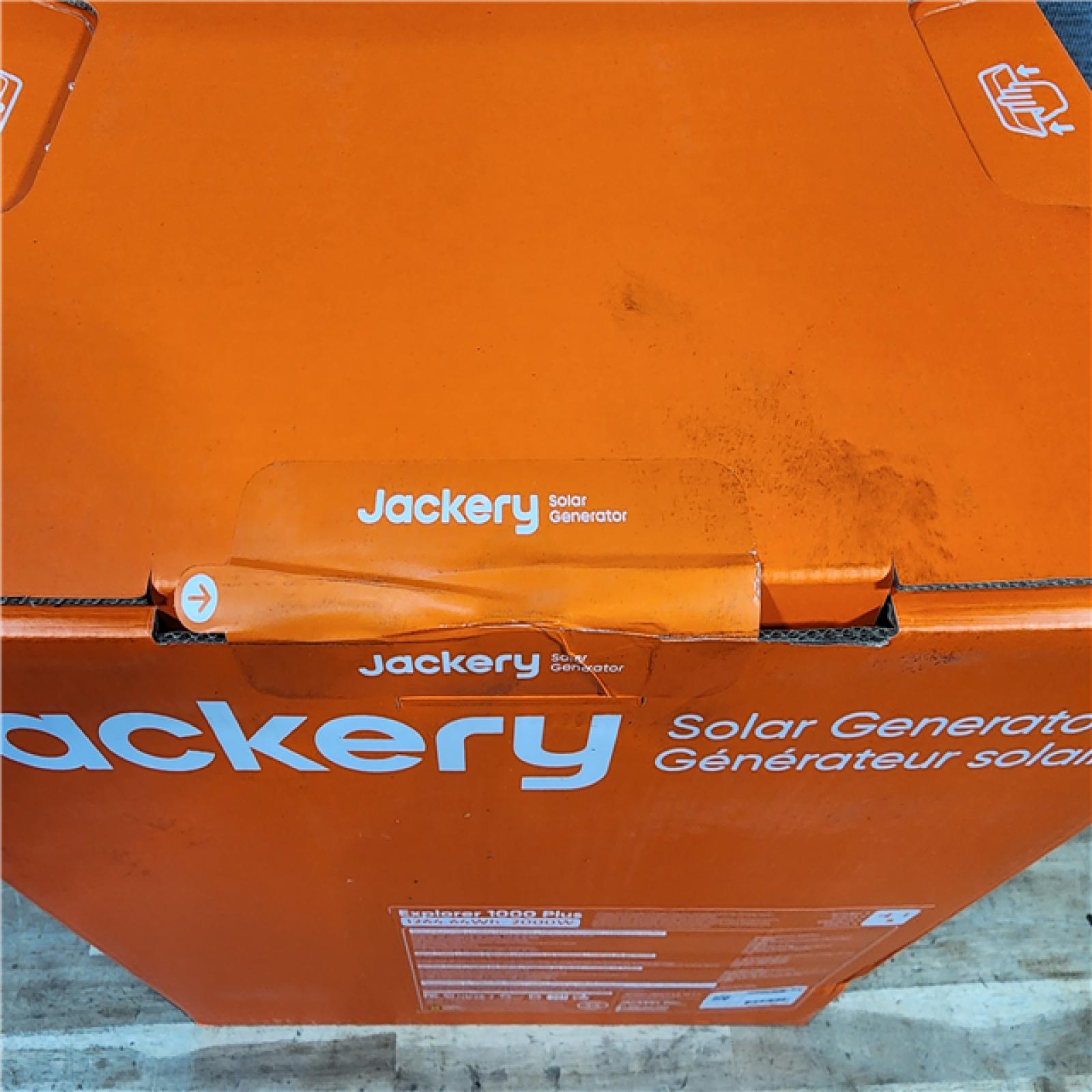HOUSTON LOCATION - AS-IS (NEW) Jackery Inc. Explorer 1000 Plus Portable Power Station,1264Wh Solar Generator (Solar Panel Not Included) with 2000W Output, Expandable to 5kWh for.