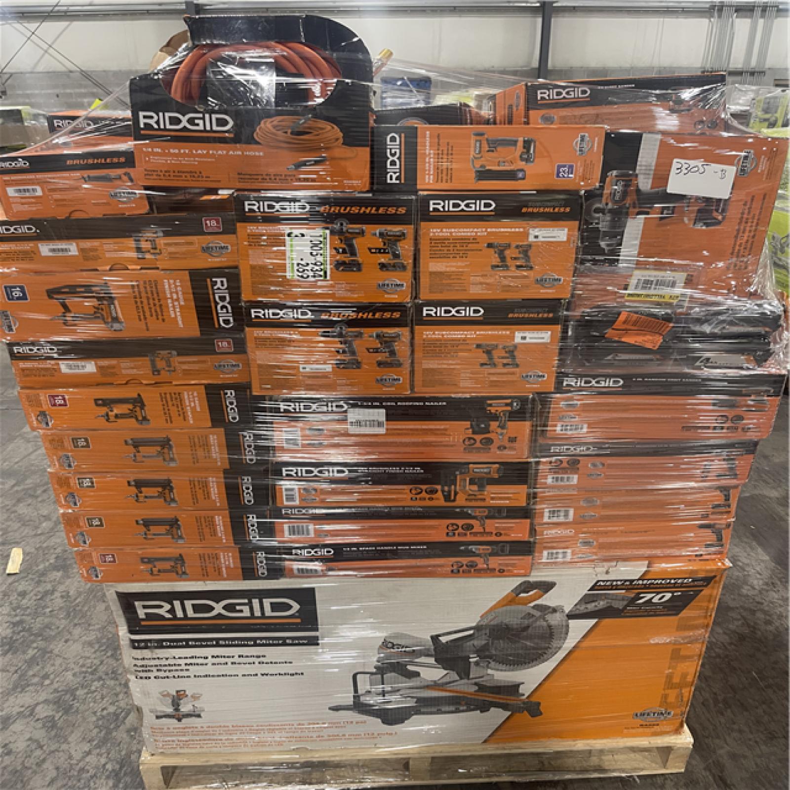 Pittston Location As-Is Power Tools Partial Truckload (14 Pallets) 3305-B
