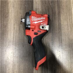 AS-IS Milwaukee FUEL 12V Lithium-Ion Brushless Cordless Stubby 1/2 in. Impact Wrench (Tool-Only)