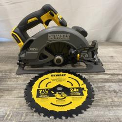 AS-IS DEWALT FLEXVOLT 60V MAX Cordless Brushless 7-1/4 in. Circular Saw with Brake (Tool Only)
