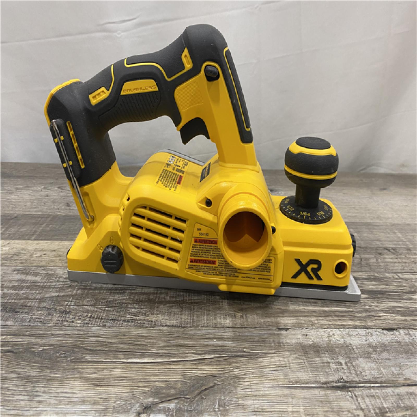 AS-IS DEWALT 20V MAX XR Cordless Brushless 3-1/4 in. Planer (Tool Only)