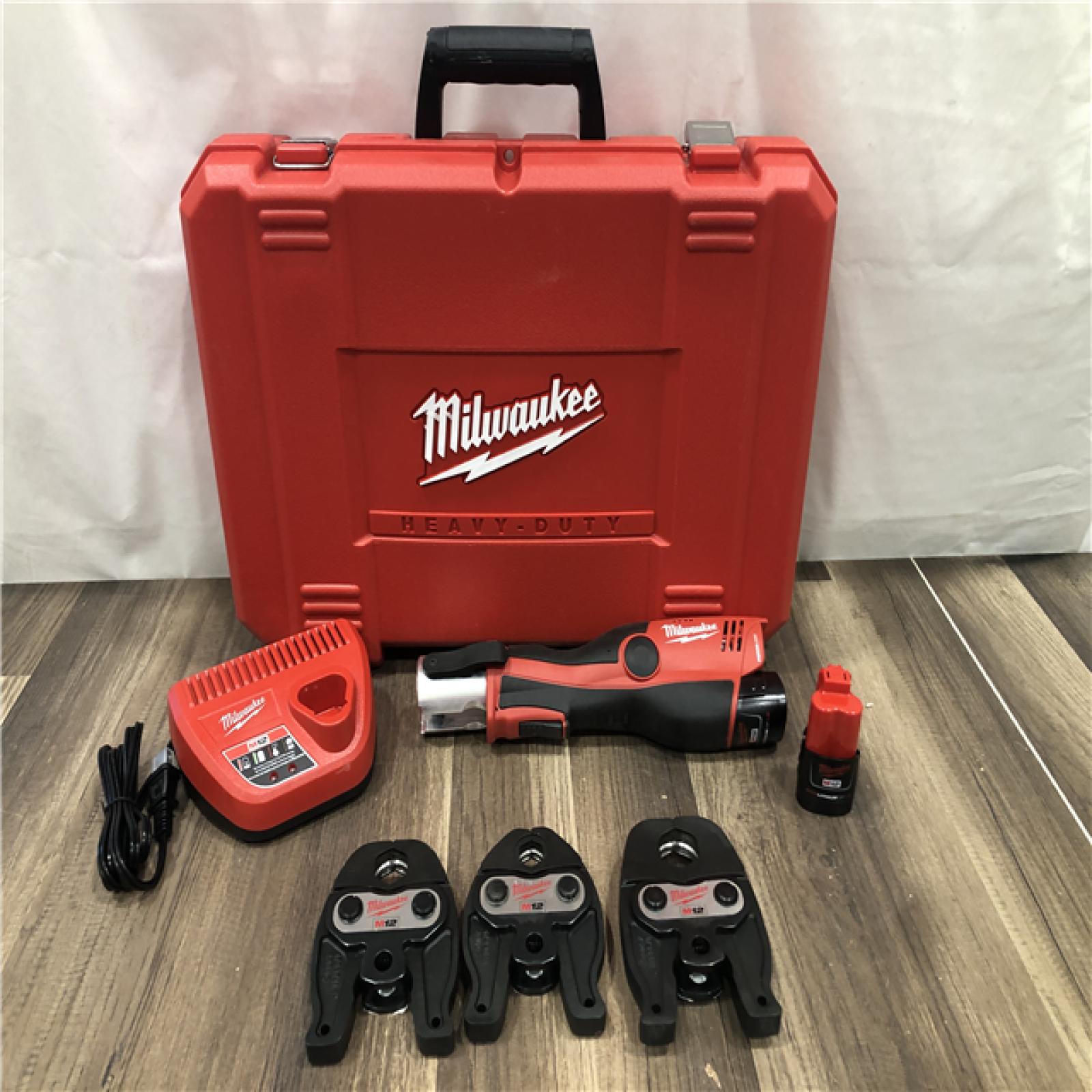 AS-IS Milwaukee M12 12-Volt Lithium-Ion Force Logic Cordless Press Tool Kit