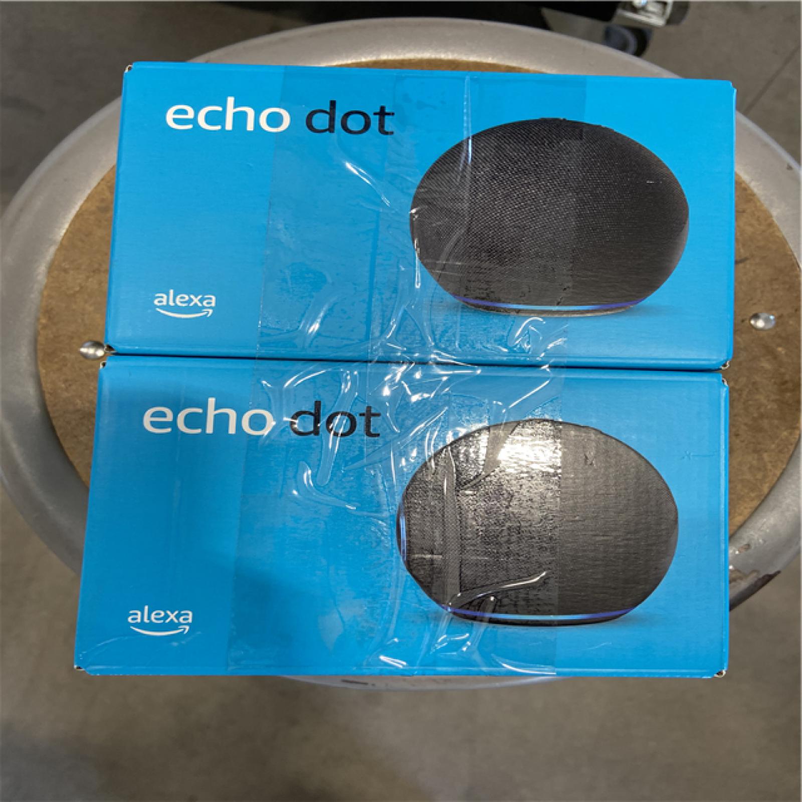 NEW! - Amazon Echo Dot (5th Gen  2022 Release) Smart Speaker with Alexa Charcoal - (2 UNITS)