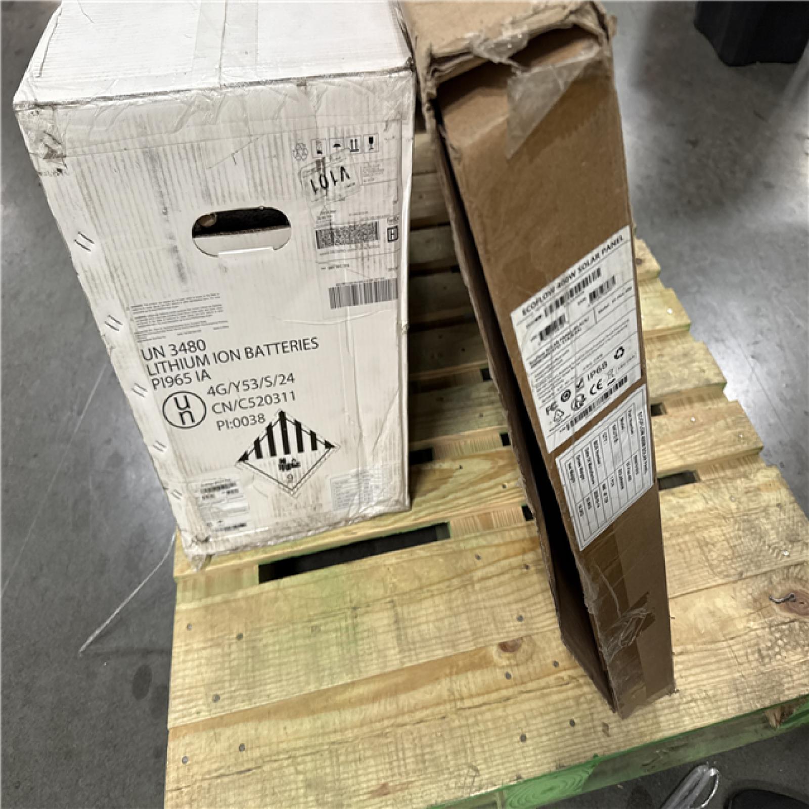 California AS-IS Ecoflow 7200W Battery Generator w/Solar Panel (Damaged Boxes)