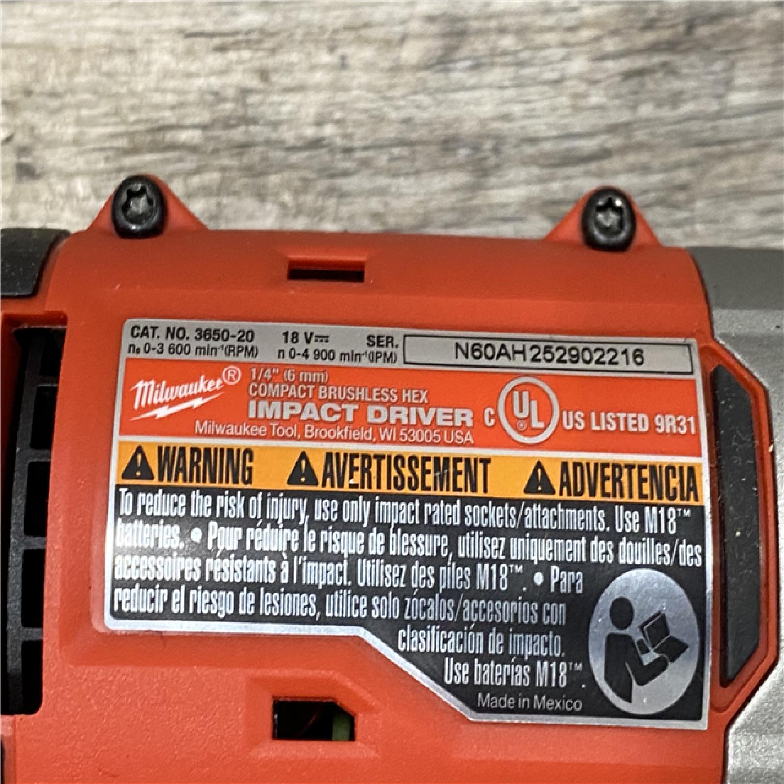 AS-IS Milwaukee 18V Lithium-Ion Brushless Cordless Compact Drill/Impact Combo Kit