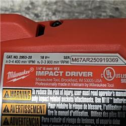 AS-IS Milwaukee FUEL 18V Lithium-Ion Brushless Cordless 1/4 in. Hex Impact Driver Kit