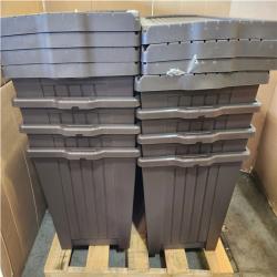 Phoenix LIKE NEW Pallet StyleWell 90 Gal. Resin Deck Box with Wheels in Brown RV: $639