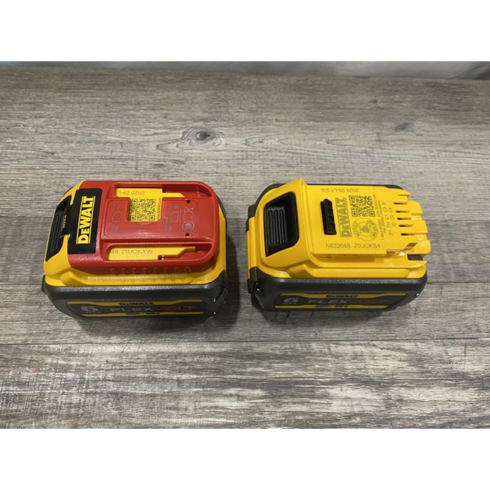 AS-IS DEWALT FLEXVOLT 20V/60V MAX Lithium-Ion 6.0Ah Battery Pack (2 Pack)