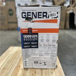 DALLAS LOCATION- GENERAC 12 500/9500-Watt Electric Start Tri Fuel Portable Generator