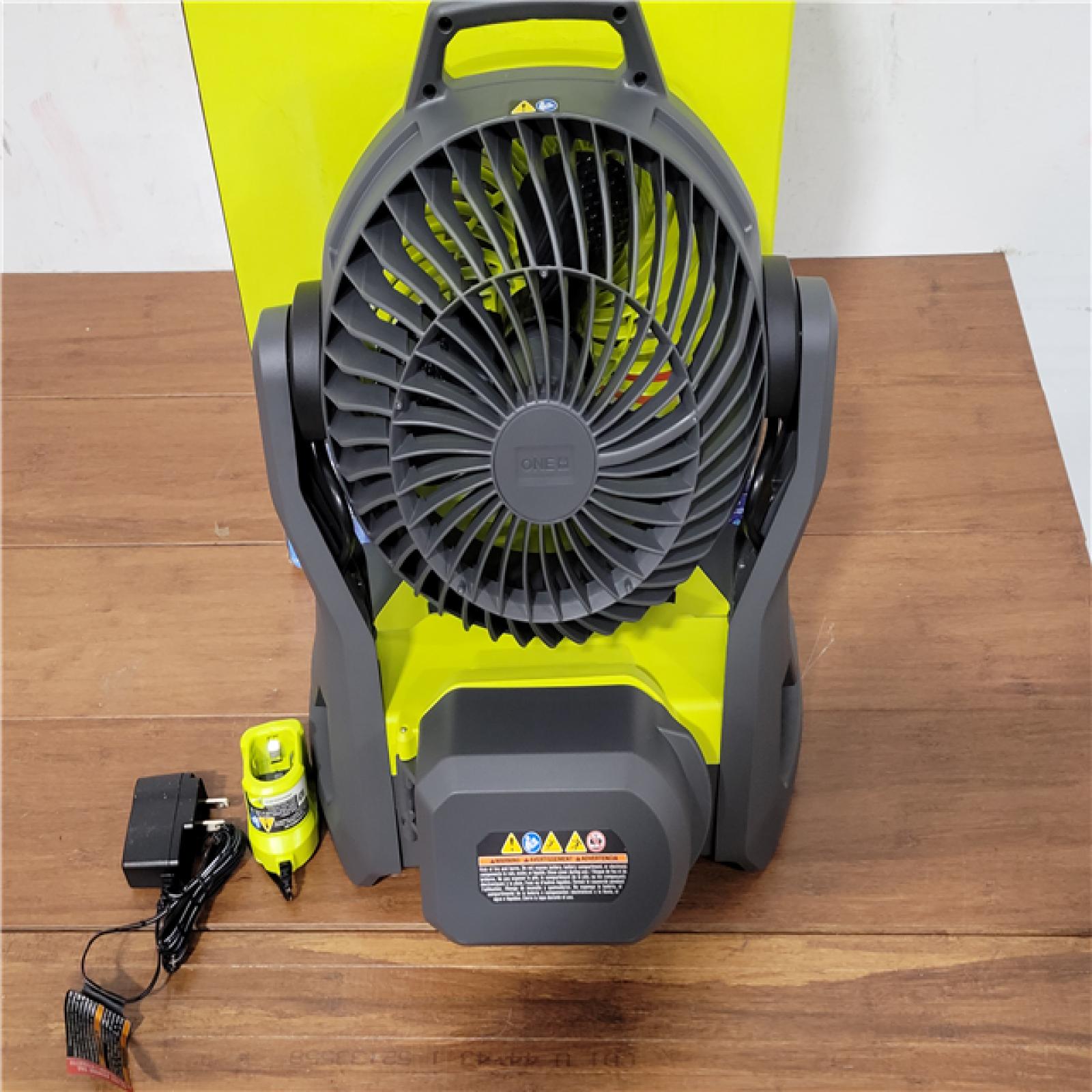 California NEW Ryobi One+ 18V 7.5 Bucket Top Misting Fan Kit  Includes (1) Battery & Charger