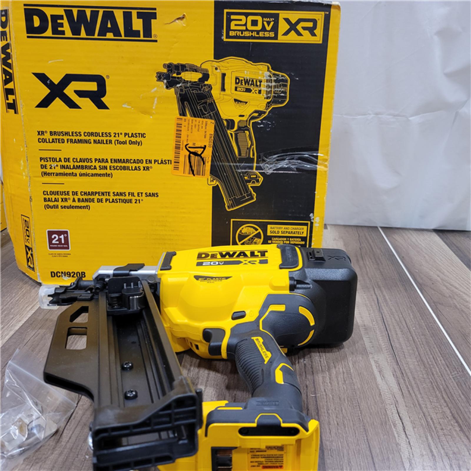 AS-IS DEWALT 20-Volt 21° Cordless Framing Nailer (Tool-Only)