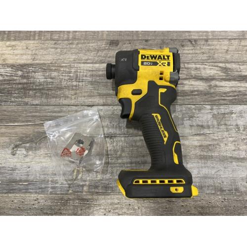 AS-IS DEWALT 20V XR Brushless Cordless 1/4 in. Quiet Hydraulic Impact Driver (Tool-Only)