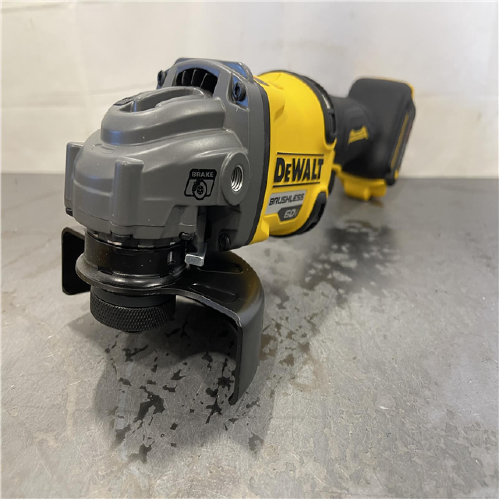 AS-IS - DEWALT FLEXVOLT 60V MAX Cordless Brushless 4.5 in. to 6 in. Small Angle Grinder with Kickback Brake