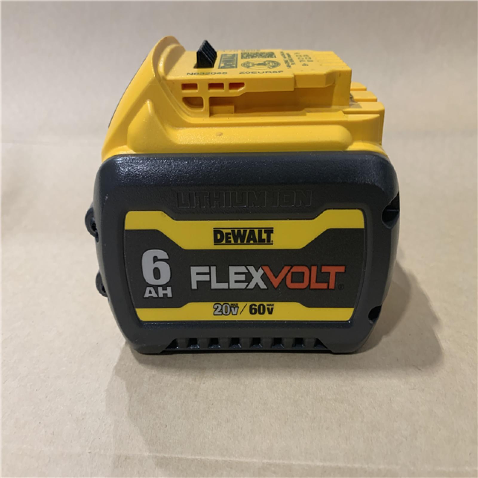 AS-IS  DEWALT FLEXVOLT 20V/60V MAX Lithium-Ion 6.0Ah Battery Pack with 6 Amp Output Charger