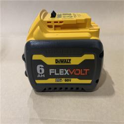 AS-IS  DEWALT FLEXVOLT 20V/60V MAX Lithium-Ion 6.0Ah Battery Pack with 6 Amp Output Charger