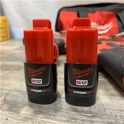 AS-IS Milwaukee 12V Lithium-Ion Cordless Drill Driver/Impact Driver Combo Kit