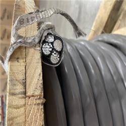 DALLAS LOCATION- AS-IS SOUTHWIRE 4/0-4/0-4/0-2/0 Gray Stranded AL SER Cable 500ft