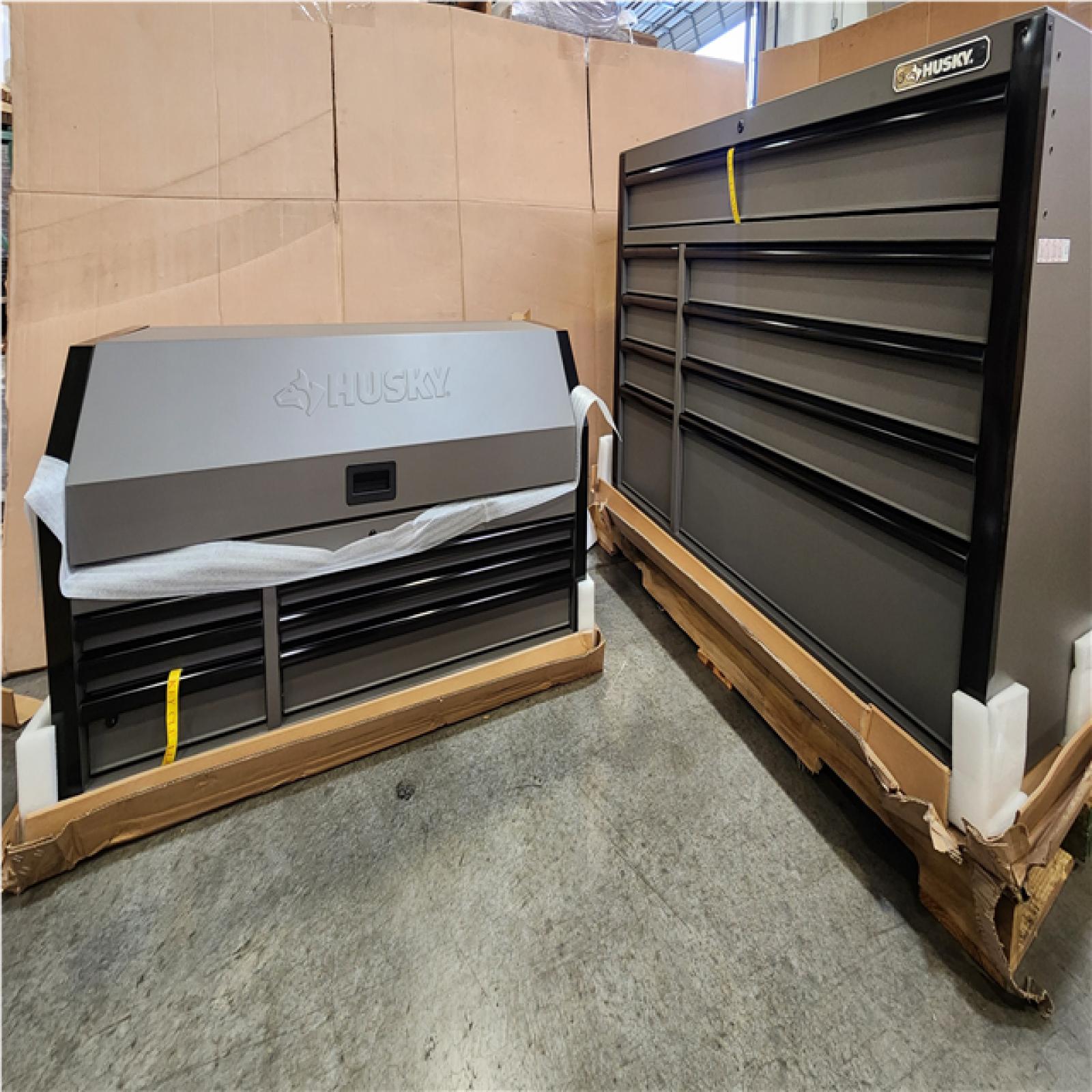 Phoenix NEW Husky Tool Storage 52 in. W Heavy Duty Matte Gray Tool Chest Combo
