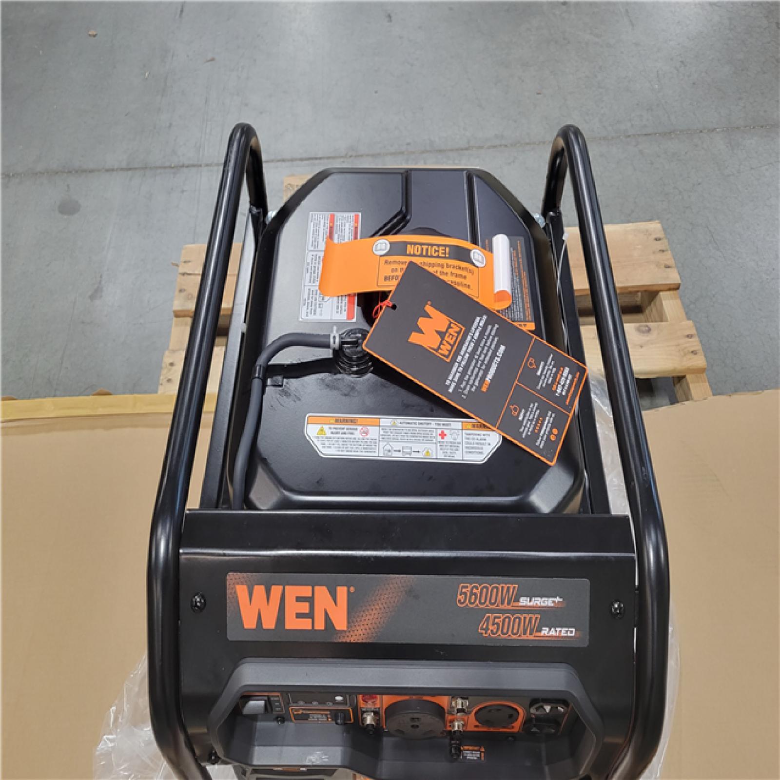 CALIFORNIA AS-IS NEW WEN 5600 ELECTRIC START PORTABLE GENERATOR