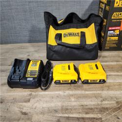 HOUSTON LOCATION - AS-IS Dewalt DCK225D2 20V MAX ATOMIC Brushless Compact Lithium-Ion 1/2 in. Cordless Drill Driver and 1/4 in. Impact Driver Combo Kit with 2 Batteries 2 Ah