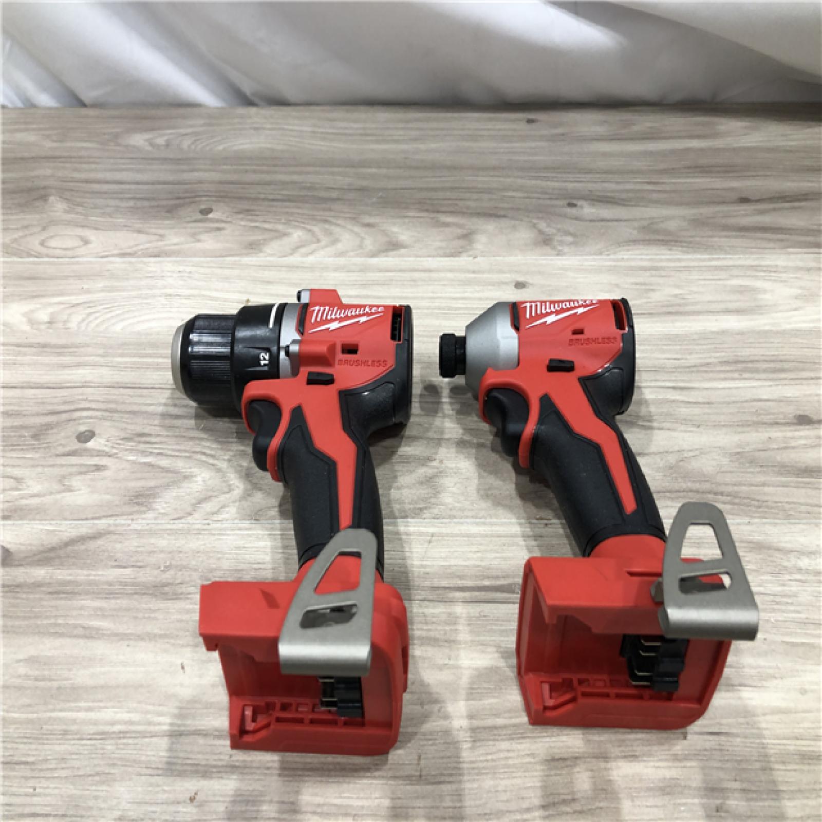 AS-IS Milwaukee 18V Lithium-Ion Cordless Compact Drill/Impact Combo Kit