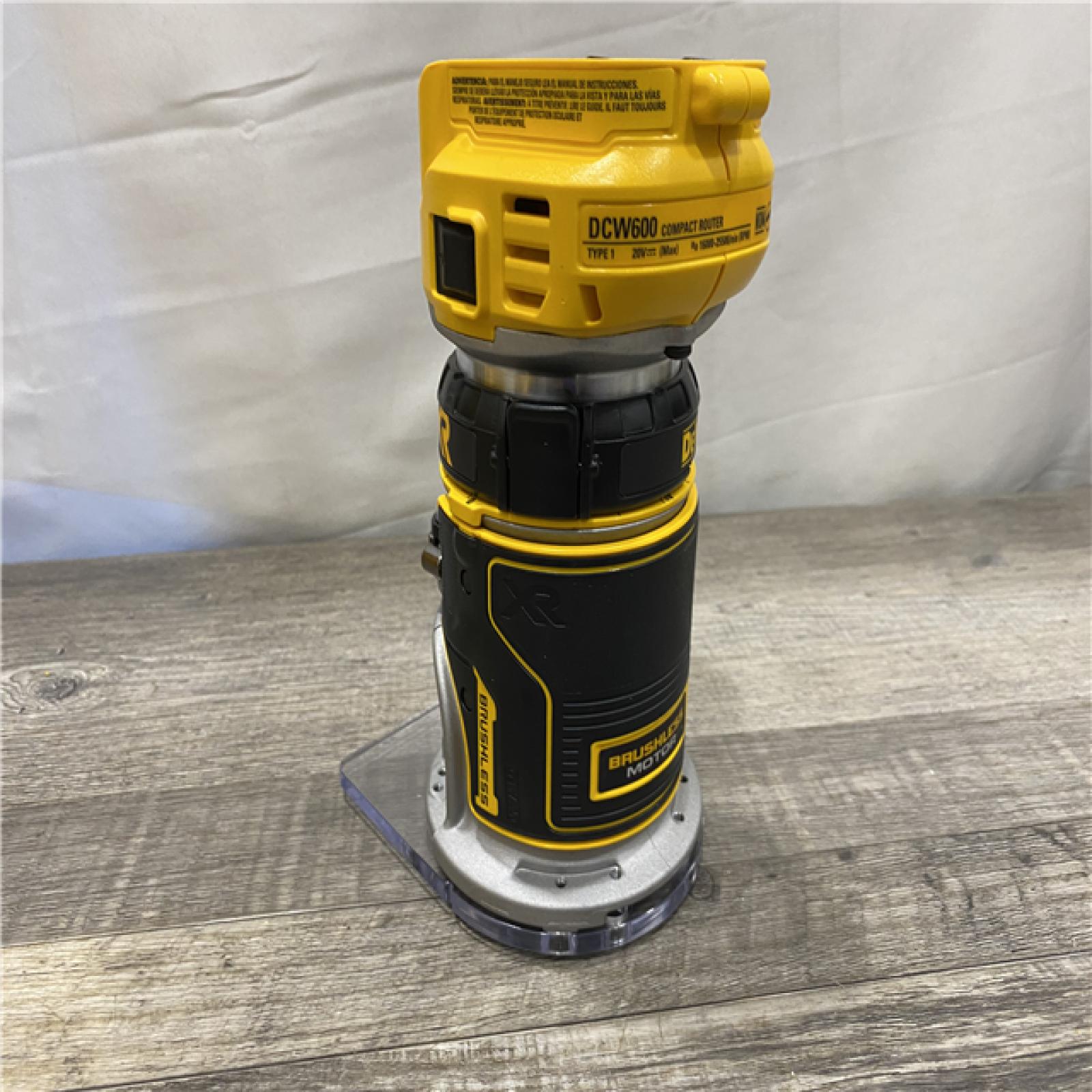 AS-IS DEWALT 20V MAX XR Cordless Brushless Fixed Base Compact Router (Tool Only)