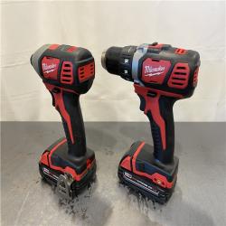 AS-IS - Milwaukee M18 18V Lithium-Ion Cordless Drill Driver/Impact Driver Combo Kit (2-Tool)