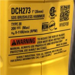 AS-IS DEWALT 20V MAX XR Cordless Brushless 1 in. SDS Plus L-Shape Rotary Hammer (Tool Only)