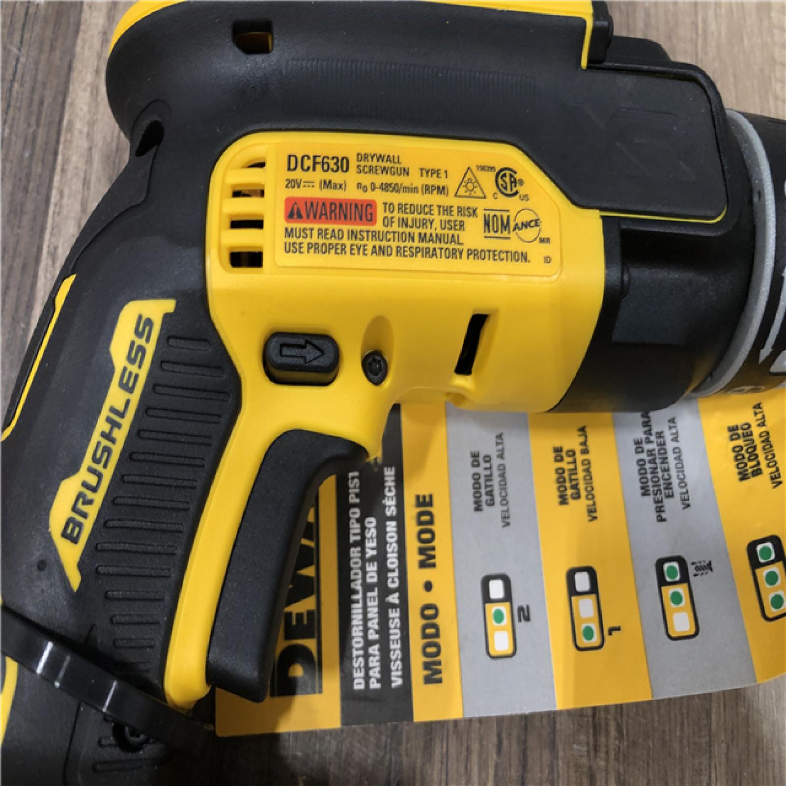 AS-IS DEWALT XR 20V MAX Lithium-Ion Cordless Brushless Screw Gun (Tool Only)