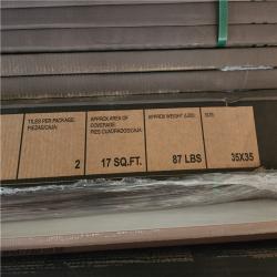 Phoenix AS-IS MSI Calacatta Kofi 35 in. x 35 in. Matte Porcelain Marble Look Floor and Wall Tile (306 sq. ft./18 Case)