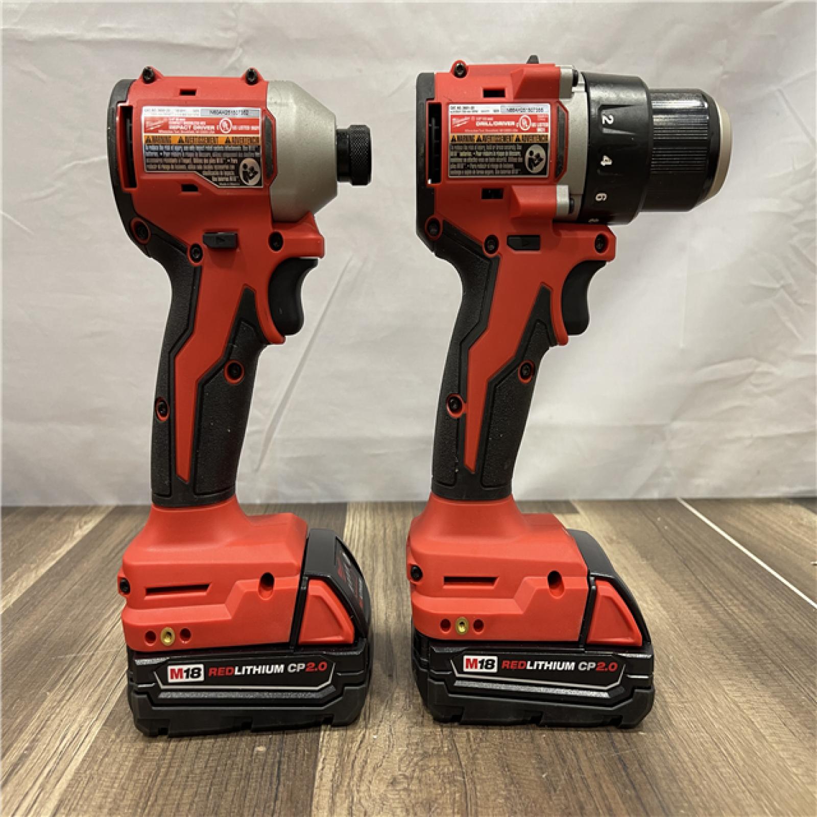 AS-IS Milwaukee 18V Lithium-Ion Brushless Cordless Compact Drill/Impact Combo Kit