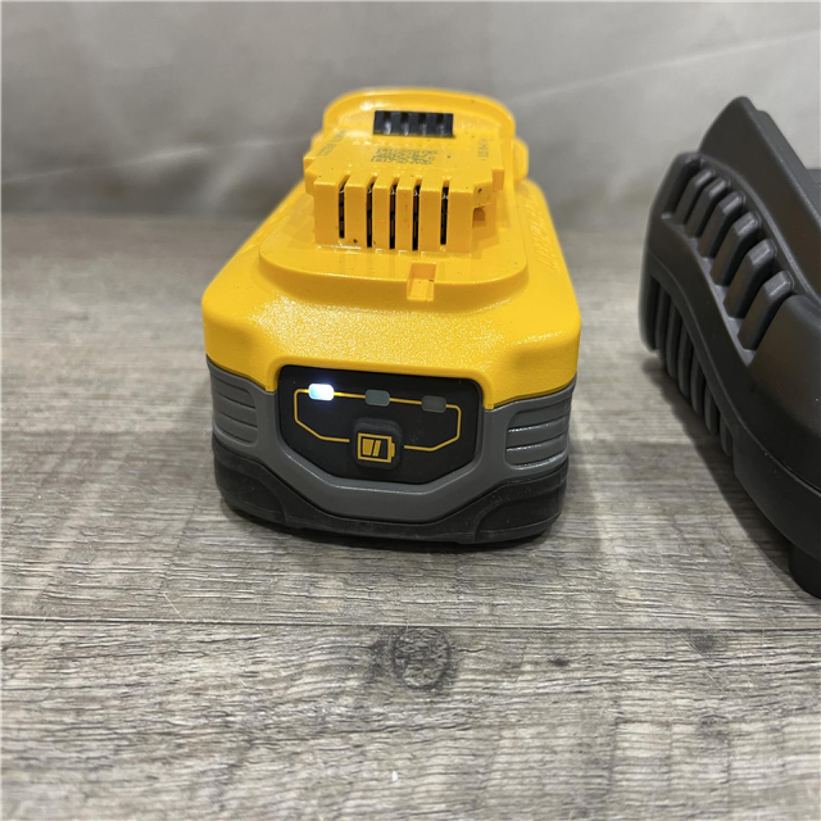 AS-IS DEWALT 20V MAX XR POWERSTACK Lithium-Ion Battery Starter Kit with 5.0Ah Battery and Charger