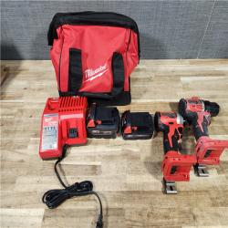 HOUSTON LOCATION - AS - IS Milwaukee 18-Volt Lithium-Ion Brushless Cordless Compact Hammer Drill/Impact Combo Kit
