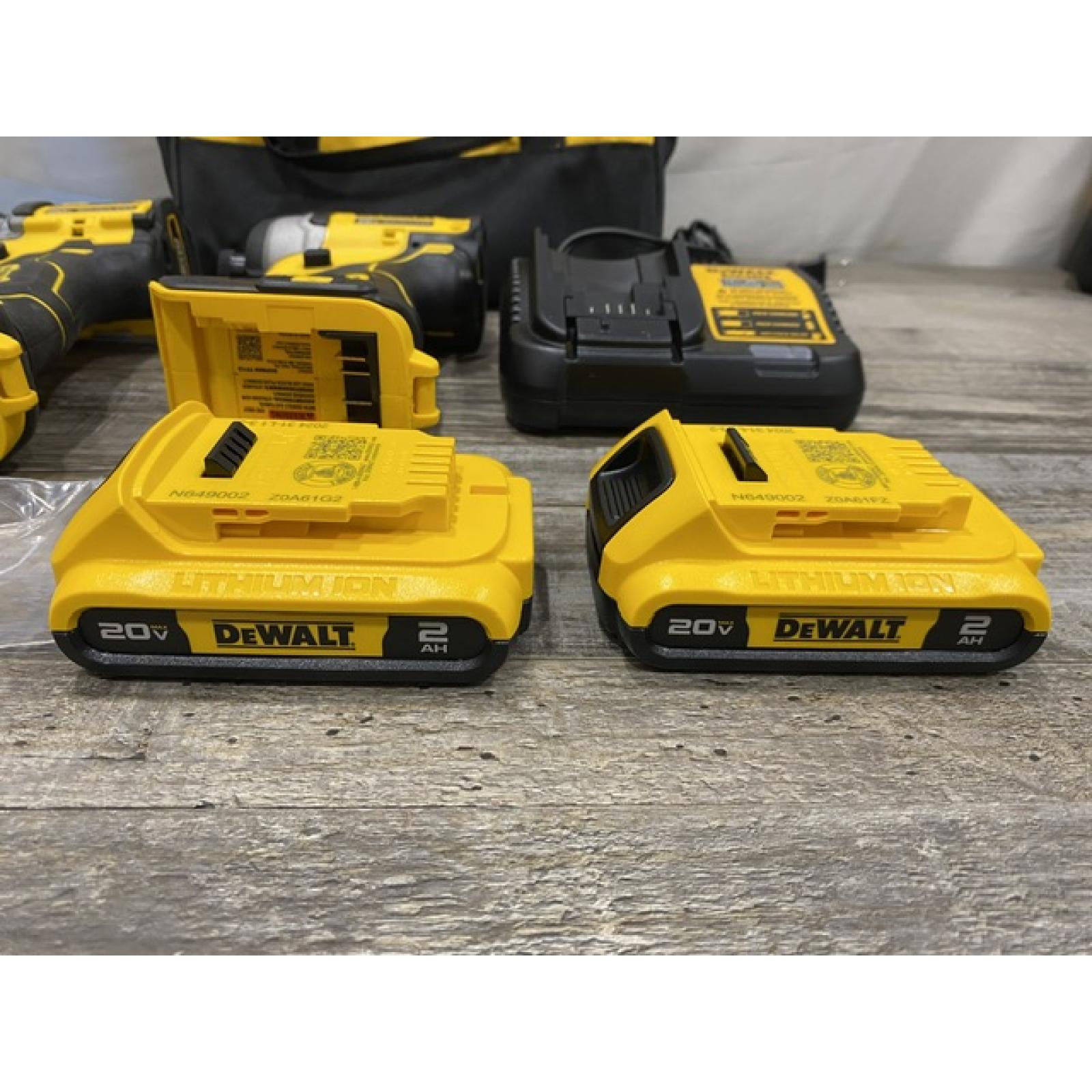 AS-IS DEWALT ATOMIC 20-Volt MAX Lithium-Ion Cordless (2-Tool) Combo Kit