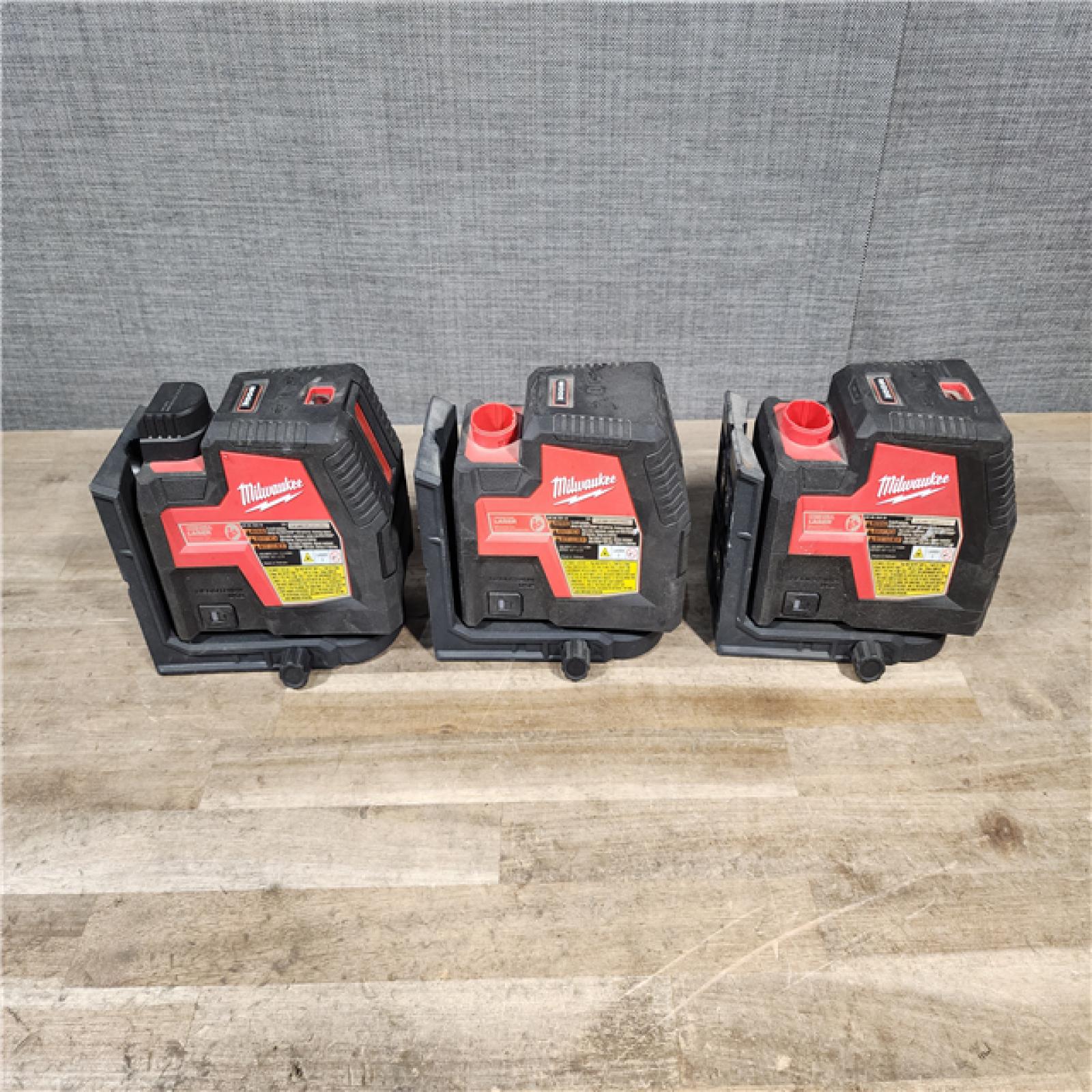HOUSTON LOCATION - AS-IS MILWAUKEE 3 LASER TOOL COMBO