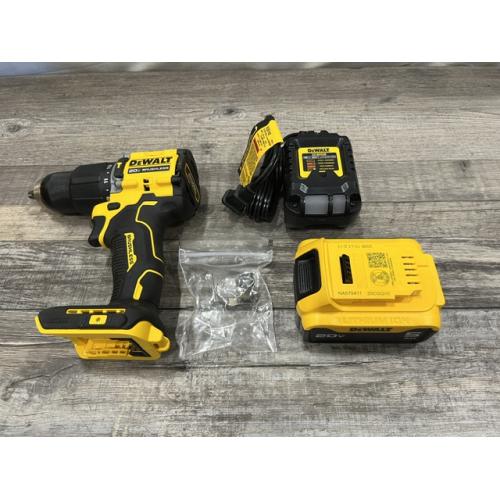 AS-IS DEWALT ATOMIC 20V Lithium-Ion Cordless 1/2 in. Hammer Drill Kit