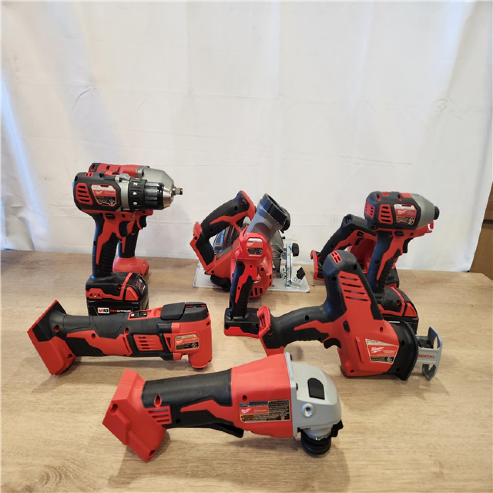 AS-IS- Milwaukee 18-Volt Lithium-Ion Cordless (9-Tool) Combo Kit